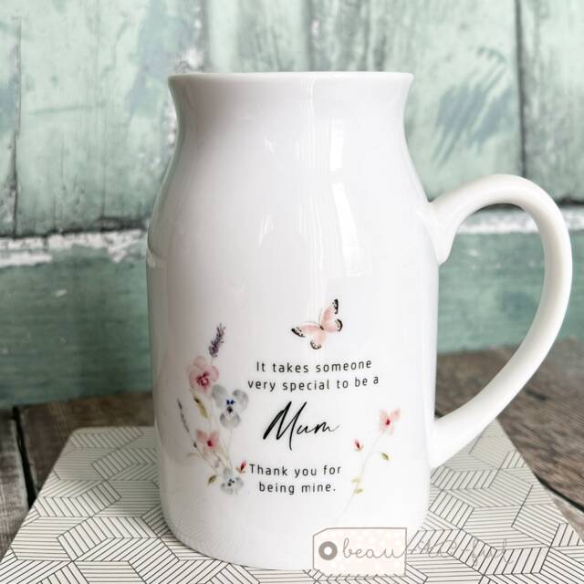 Personalised It Takes Someone Very Special Mum Nanna Nanny Grandma Home Wildflower Butterfly Floral Ceramic Small Vase Jug Mug Birthday Gift
