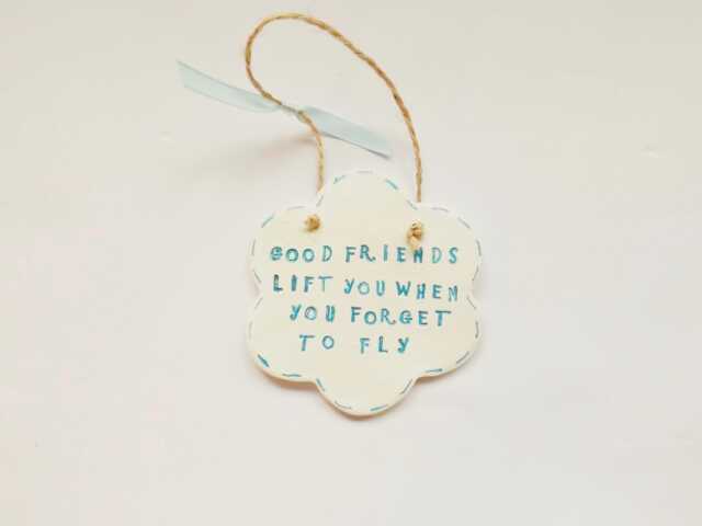 Good Friends Meaningful Quote Plaque Friendship Sentiment Sign Thank You Thoughtful Gift - image 1
