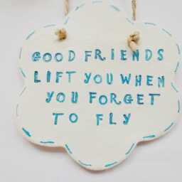 Good Friends Meaningful Quote Plaque Friendship Sentiment Sign Thank You Thoughtful Gift - thumbnail 3