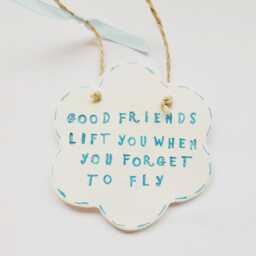 Good Friends Meaningful Quote Plaque Friendship Sentiment Sign Thank You Thoughtful Gift - thumbnail 2