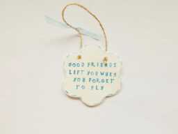 Good Friends Meaningful Quote Plaque Friendship Sentiment Sign Thank You Thoughtful Gift - thumbnail 1