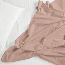 Powder Pink Organic Cotton & Hemp Bed Linen With Wooden Buttons - thumbnail 2