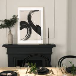 Abstract Print, Contemporary Art , Wall Home Decor Bedroom Minimal Neutral Beige, A5, A4, A3, A3+, A2 - thumbnail 2