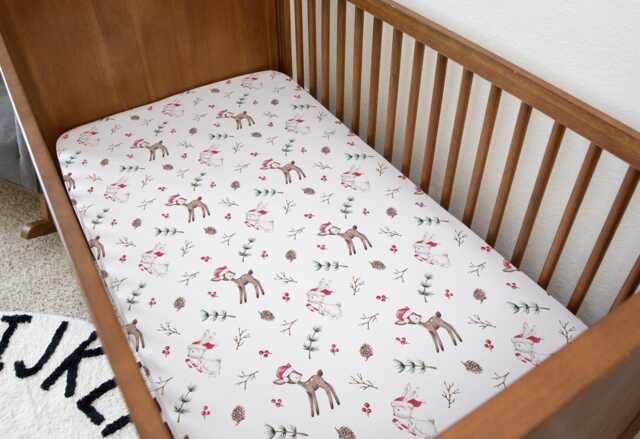 Christmas - Deers, Bedding, Duvet Covers, Fitted Sheets, Cute Deers Bedding, Festive Santa Deer Kids Bedding - image 1