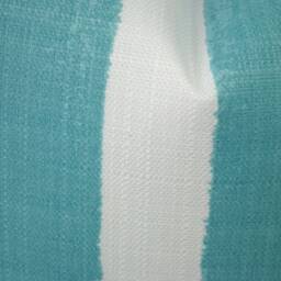 One Striped Outdoor Pillow Cover, Cushion, Decorative Throw Pillow, Light Blue Accent Aqua Blue - thumbnail 3