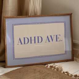 Adhd Avenue Art Print Funny Mental Health, Eclectic Street Style - thumbnail 1