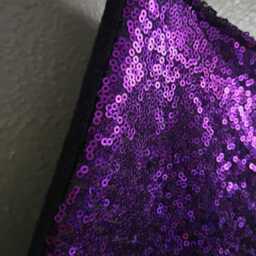 Purple Sequin Christmas Stocking Shiny Purple - thumbnail 4