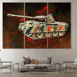 Panther Tank Canvas Print Ww2 German Wall Art - thumbnail 2