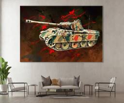 Panther Tank Canvas Print Ww2 German Wall Art - thumbnail 1