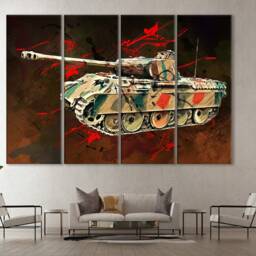 Panther Tank Canvas Print Ww2 German Wall Art - thumbnail 3
