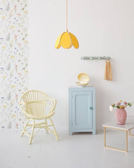Simple Flower Pendant Light - Mimosa & Gold - image 1