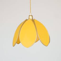 Simple Flower Pendant Light - Mimosa & Gold - thumbnail 2