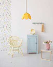 Simple Flower Pendant Light - Mimosa & Gold