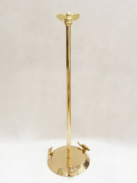 Brass Bee Toilet Roll Stand - Stand, Roll Holder, Towel Ring, Toothbrush Holder Solid Brass Bathroom Toilet Tissue - image 1