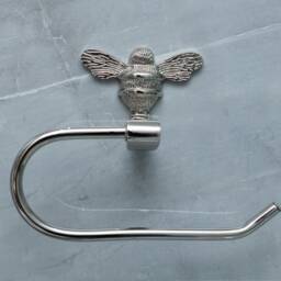 Brass Bee Toilet Roll Stand - Stand, Roll Holder, Towel Ring, Toothbrush Holder Solid Brass Bathroom Toilet Tissue - thumbnail 3