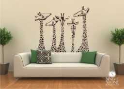 Giraffe Family Wall Decals Custom Nursery Decor - thumbnail 1