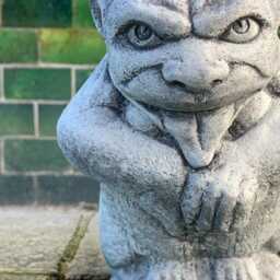 Large Gargoyle Sculpture Concrete Monster Statue Cement Demon Figure Outdoor Guardian Decor Halloween Ornament Gargoyle Lover Gift - thumbnail 2