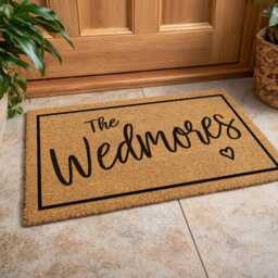 Modern Address Welcome Mat - Custom Housewarming Gift Durable No. 49 Home Sign - thumbnail 4