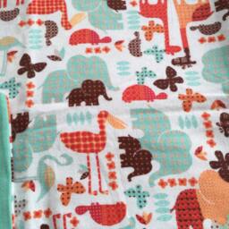 Aqua Animal Design Handmade Baby Blanket - thumbnail 3