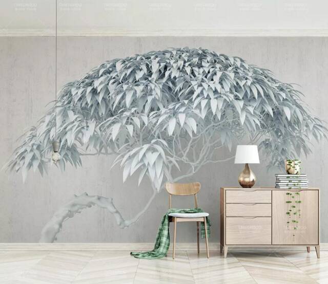 3D Tree Wallpaper Mural, Peel & Stick Wall Art - image 1