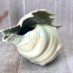 Pottery Seashell - Ceramic Sculpture - thumbnail 3