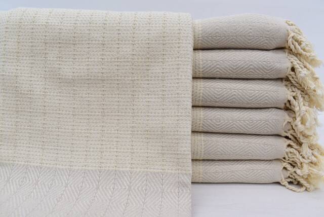 Beach Towel, Peshtemal High Quality Organic Turkish Towel Soft Gray Towels, Handmade Absorbent Code Iso-Nfs - image 1