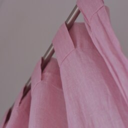 100% Organic Linen Curtain. Stonewashed Window Panel. Curtains With Hidden Tab. Curtain - thumbnail 2