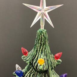 Ceramic Christmas Tree - Clear Aurora Star - thumbnail 4
