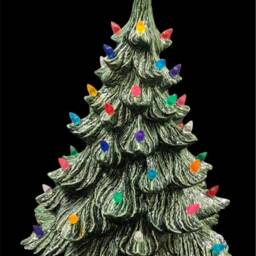 Ceramic Christmas Tree - Clear Aurora Star - thumbnail 2