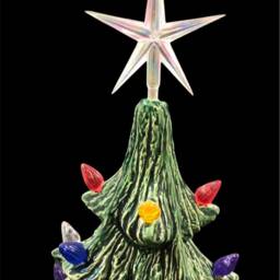Ceramic Christmas Tree - Clear Aurora Star - thumbnail 3