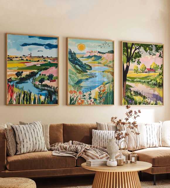 Set Of 3 Nebraska Posters, Usa Prints, Midwestern Wall Art Sets, Travel Decor, Landscapes Posters Set, Scenic Home Prints - image 1