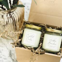 Candle Duo Gift Box. Handcrafted Soy Wax Candles. Thank You Teacher Gift. Made in Cornwall - thumbnail 3