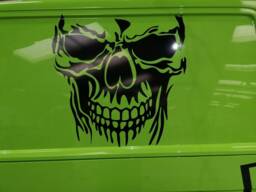Skull Decal Car Bonnet Side Sticker Wall Art Vinyl Graphic Window Door Body Panel Van Decor Sign - thumbnail 1