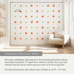 Oranges - Fabric Wall Decal Yum Mej - thumbnail 4