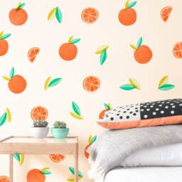 Oranges - Fabric Wall Decal Yum Mej - thumbnail 3