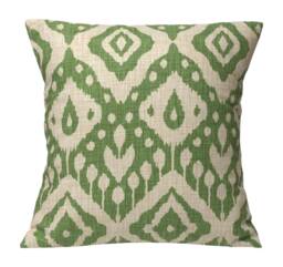 "Iliv Marrakech Emerald Green Ikat Aztec Print Cushion Cover 16"" 18" - thumbnail 1