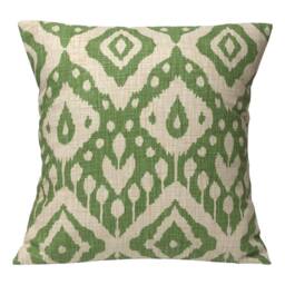 "Iliv Marrakech Emerald Green Ikat Aztec Print Cushion Cover 16"" 18" - thumbnail 2