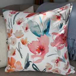 Handmade Floral Cushion Cover Romo Otelie Pomegranate Cotton-Linen - thumbnail 4