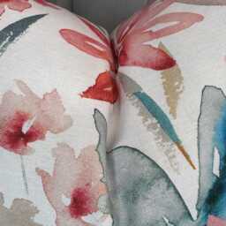 Handmade Floral Cushion Cover Romo Otelie Pomegranate Cotton-Linen - thumbnail 2