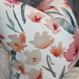 Handmade Floral Cushion Cover Romo Otelie Pomegranate Cotton-Linen - thumbnail 3