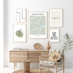 Inspire Print - Poster Wall Art Home Decor Typography Quote Inspirational Quotes Beige - thumbnail 3