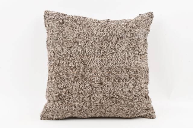 Handmade Turkish Kilim Pillow Embroidered Wool Cushion Cover - 18''x18'' - image 1
