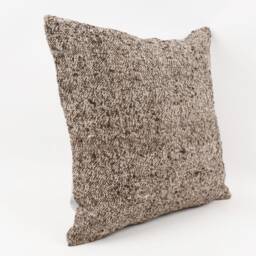 Handmade Turkish Kilim Pillow Embroidered Wool Cushion Cover - 18''x18'' - thumbnail 3