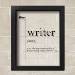 Transparent Writer Funny Definition Poster Gift For Copywriter Office Decor Coworker Dictionary Art Professions Wall Scandinavian - thumbnail 2