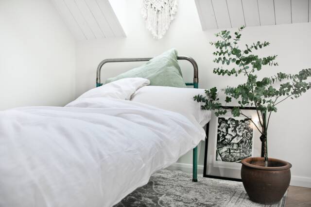 Off White Linen Duvet Cover With Ties/stonewashed Bedding/Washed Custom in Cream White - image 1