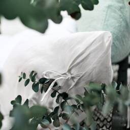 Off White Linen Duvet Cover With Ties/stonewashed Bedding/Washed Custom in Cream White - thumbnail 2