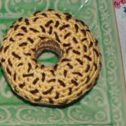 Crochet Donut - Choose From 3 Colours Tea Party Food Pretend Play - thumbnail 3