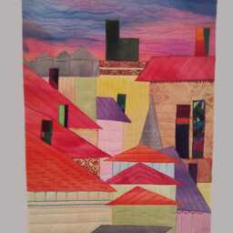 "Landscape Wall Hanging Art Quilt " - thumbnail 2