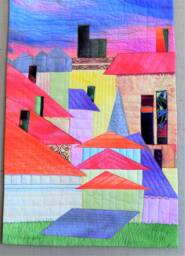 "Landscape Wall Hanging Art Quilt "