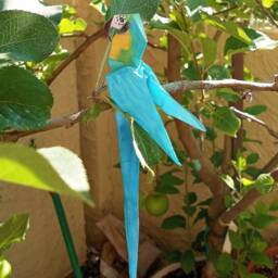 Hand Painted Origami Parrot - thumbnail 3